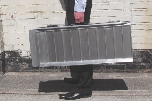 Enable Access Metro budget folding suitcase ramp being carried