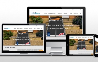New Enable Access website launched showing multiple screens with new responsive website