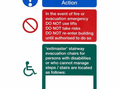 ExitMaster Evacuation Information Sign