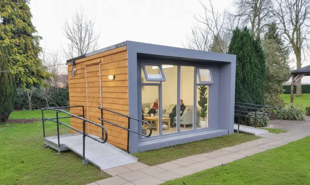 Visitor Pod Scaffolding Ramp