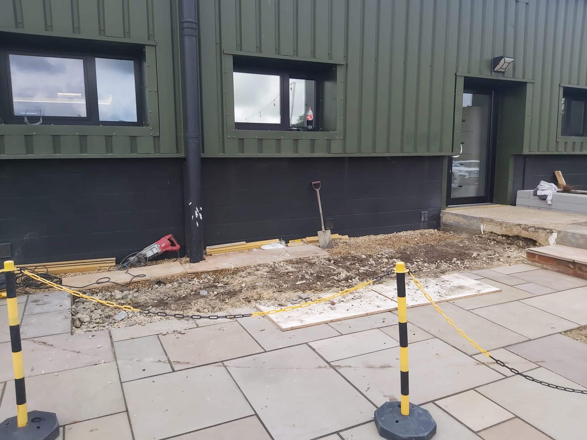 BEFORE Case study replacing a failing concrete ramp for employee and visitor safety