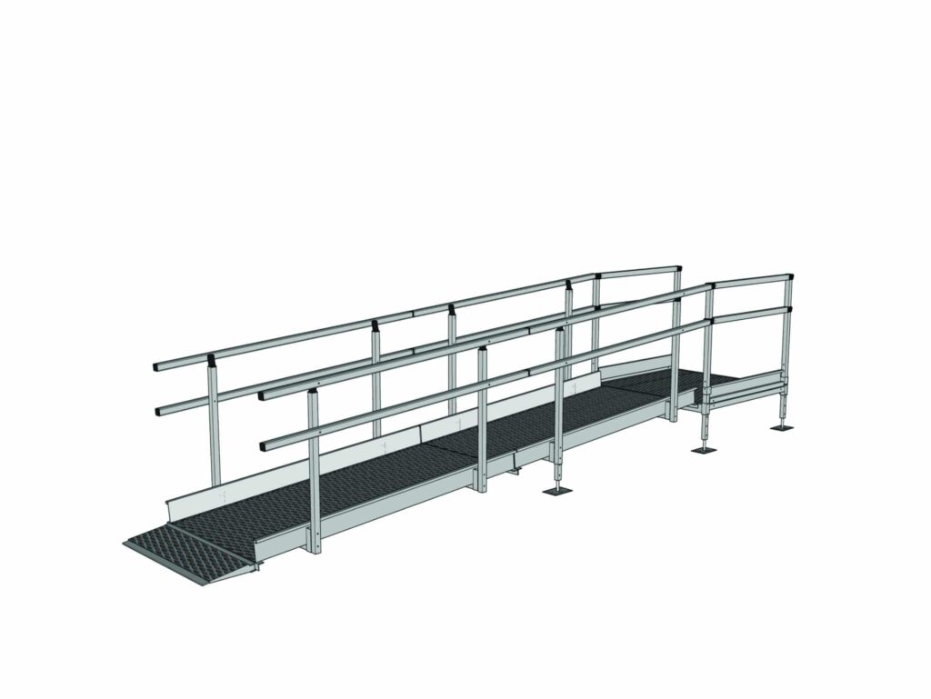 Modular Ramps Commercial SRS Ramp - Commercial Modular Ramp System - Enable Access