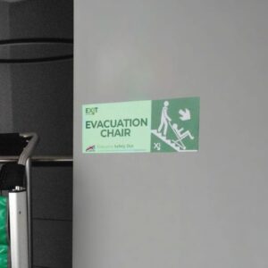 Exitmaster Evacuation Chair Wall Sign