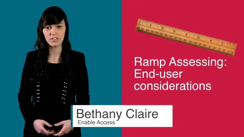 Wheelchair Ramp Assessing Part 2: What's best for the end user? 1 ramp assessing whats best for th