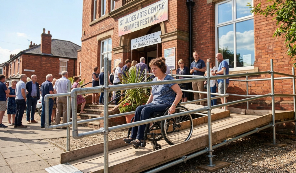 Modular Ramp Systems vs Scaffolding Ramps: Which Is Right for Your Organisation? 2 Scaffolding ramp